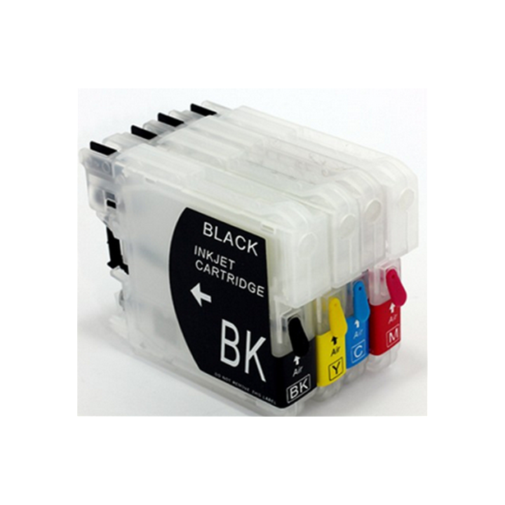Cartuccia ricaricabile vuota per Brother LC960 LC970 LC1000 giallo