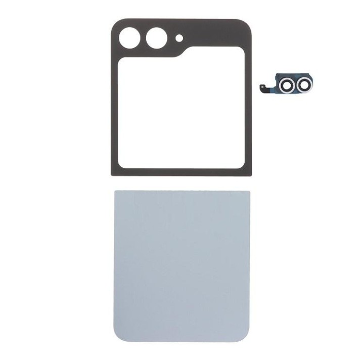 SET 2 PEZZI COVER POSTERIORE PER SAMSUNG GALAXY Z FLIP6 5G F741B ARGE.