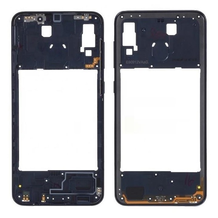 COVER CENTRALE B PER SAMSUNG GALAXY A20 A205F NERO
