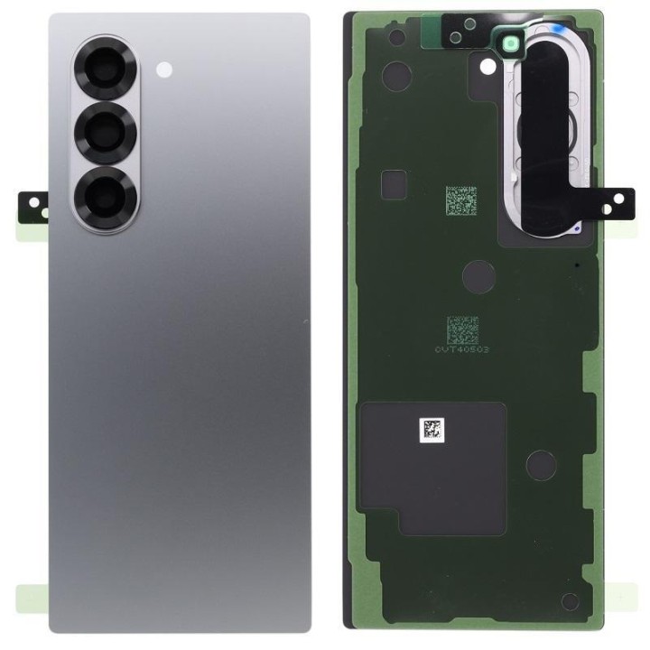 COVER POSTERIORE PER SAMSUNG GALAXY Z FOLD6 5G F956B ARGENTO