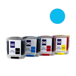 Cartuccia ricaricabile vuota per HP 940 C4907AE ciano con chip autore.