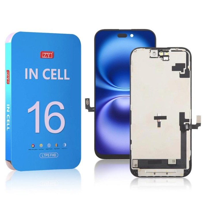 TOUCHSCREEN + DISPLAY LCD DISPLAY COMPLETO PER APPLE IPHONE 16 6.1 IN.