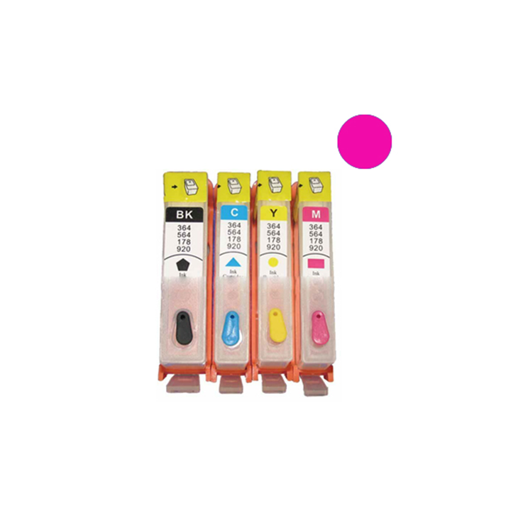 Cartuccia ricaricabile vuota per HP 920 CD973AE magenta con chip auto.