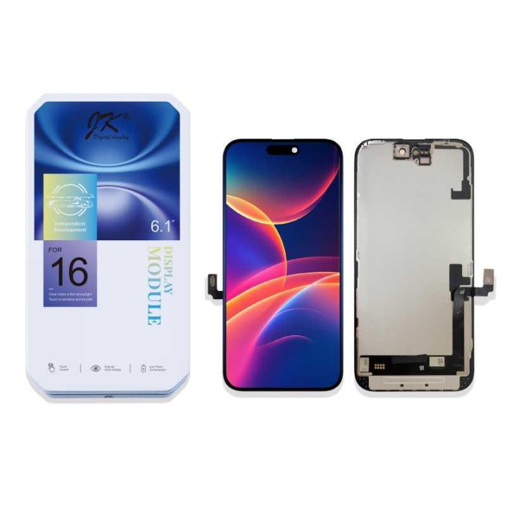 TOUCHSCREEN + DISPLAY LCD DISPLAY COMPLETO PER APPLE IPHONE 16 6.1 IN.