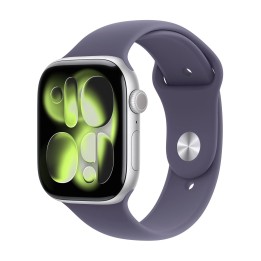 APPLE WATCH SERIES 11GPS46MMSILVER ALUMINIUM CASE WITH PURPLE FOG SPO.