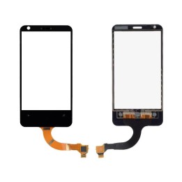 TOUCH E VETRO + COVER ANTERIORE PER NOKIA N620 LUMIA 620 COLORE NERO