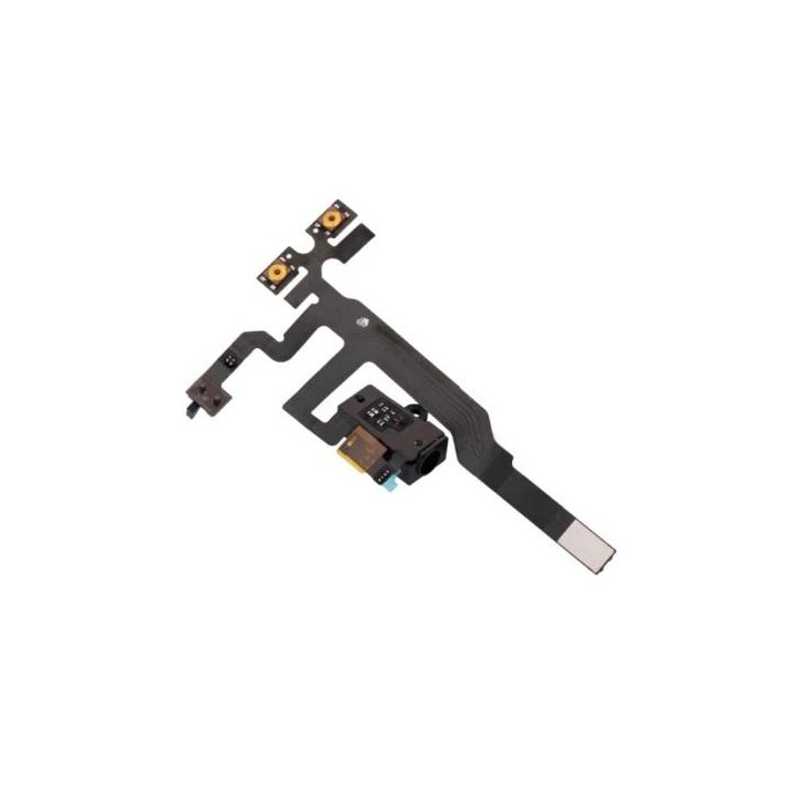 CAVO FLAT DI AUDIO PER IPHONE 4S NERO
