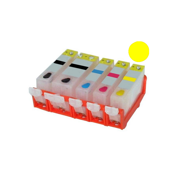 Cartuccia ricaricabile vuota .per Canon CLI-526 giallo con chip autor.