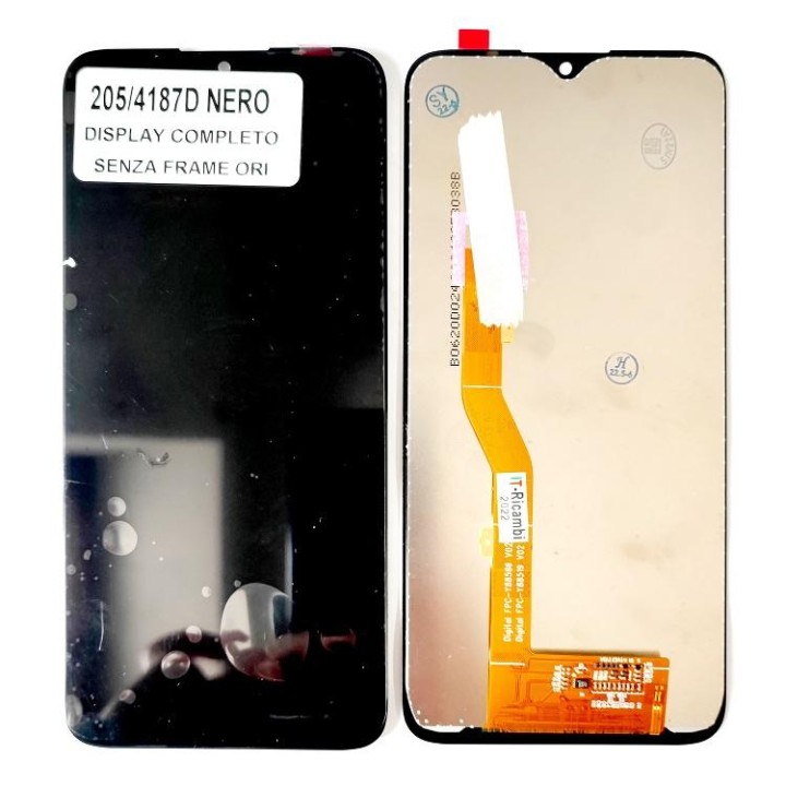 DISPLAY LCD + TOUCHSCREEN DISPLAY COMPLETO SENZA FRAME PER TCL 205 (4.