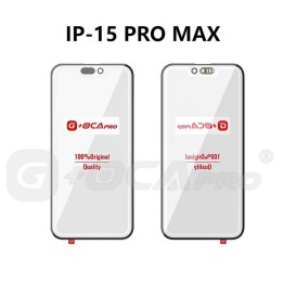 G+ PRO VETRO + OCA PER APPLE IPHONE 15 PRO MAX 6.7 NERO