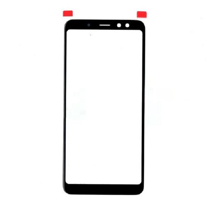 VETRO PER SAMSUNG GALAXY A8 (2018) A530F NERO