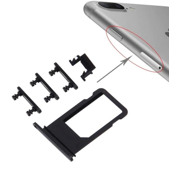 SET 4 PEZZI PORTA-SIM + TASTI VOLUME + TASTI POWER E TASTO VIBRAZIONE.
