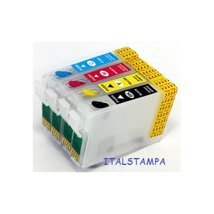 Cartuccia ricaricabile vuota per Epson T1632 ciano con chip autoreset
