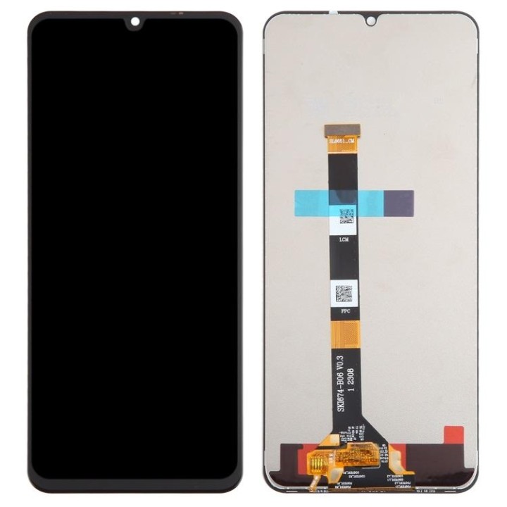 DISPLAY LCD + TOUCHSCREEN DISPLAY COMPLETO SENZA FRAME PER REALME C53.