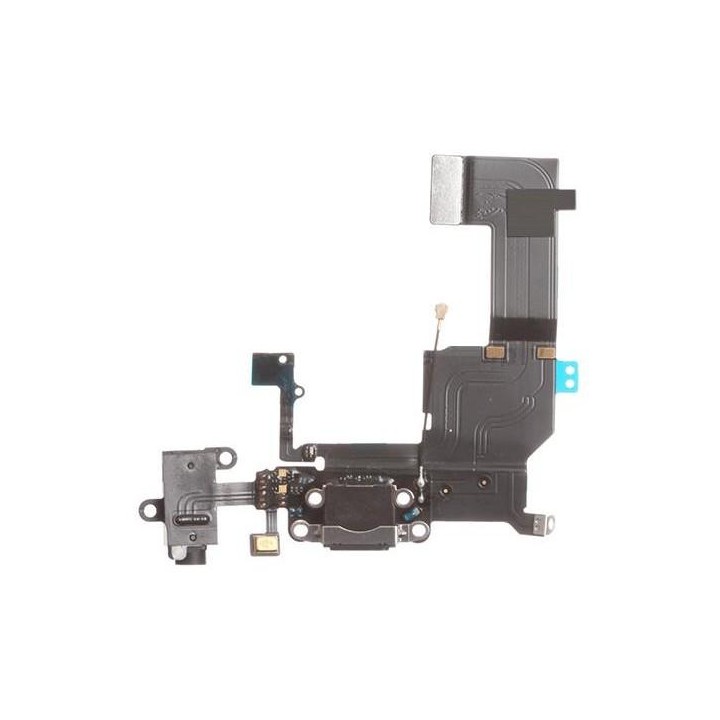 FLEX DI RICARICA + JACK CUFFIA PER IPHONE 5C NERO
