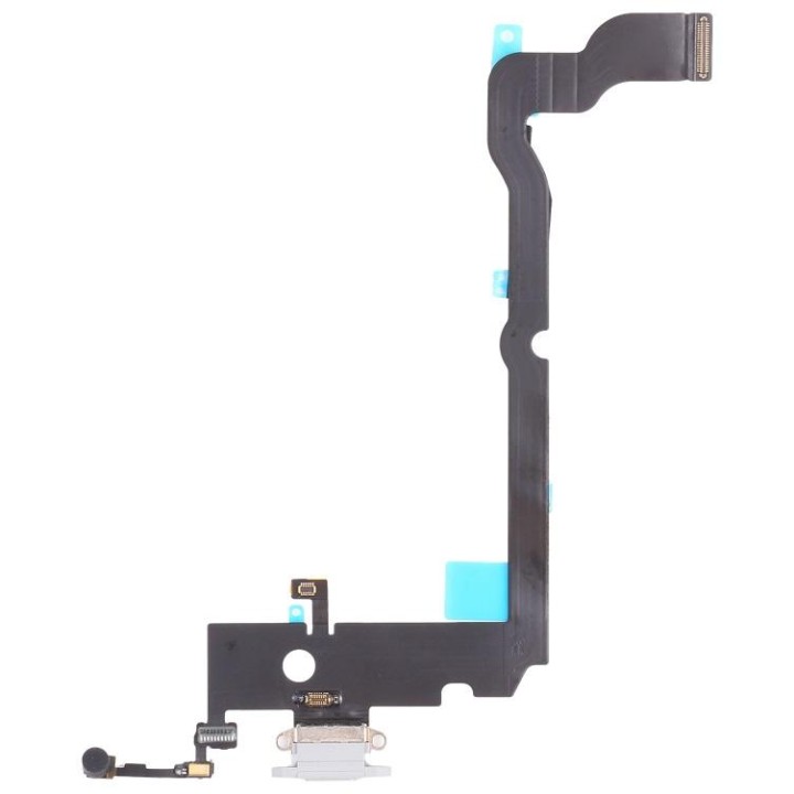 FLEX DI RICARICA PER APPLE IPHONE XS MAX 6.5 ARGENTO ORIGINALE