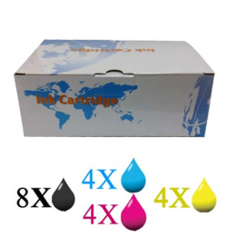Kit 20 Cartucce per Brother LC-1000 LC-970 LC-960 8Xnero 4Xciano 4Xma.