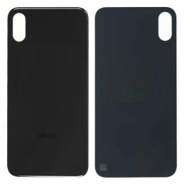 COVER POSTERIORE DI VETRO (BIG HOLE) PER APPLE IPHONE X 5.8 NERO