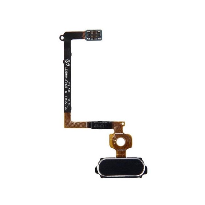TASTO HOME + IMPRONTE FLEX COMPLETO PER SAMSUNG GALAXY S6 G920F NERO