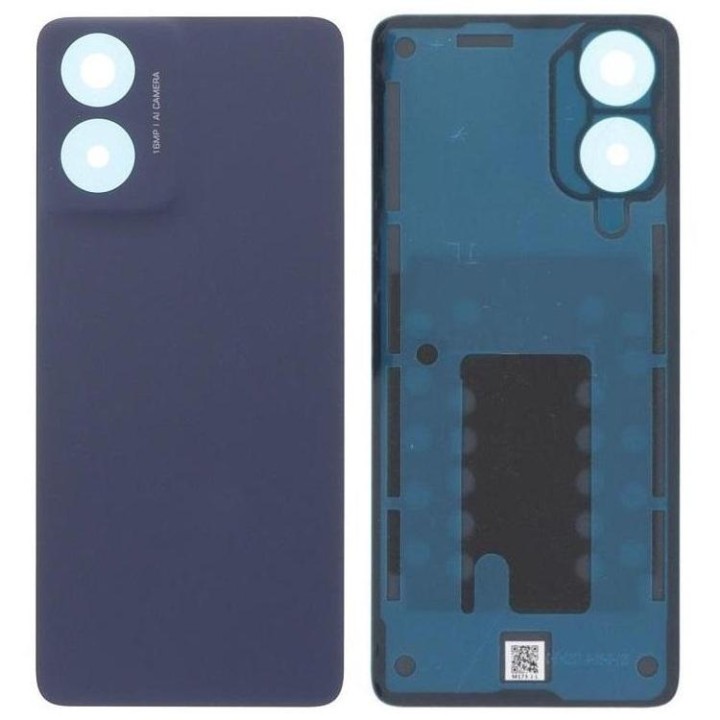 COVER POSTERIORE PER MOTOROLA MOTO G04 (XT2421-2) NERO ORIGINALE