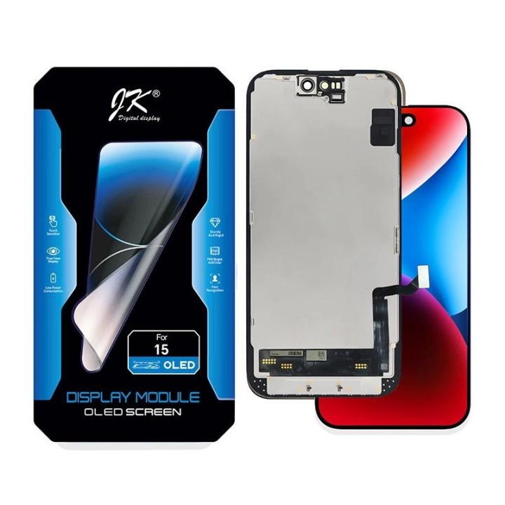 TOUCHSCREEN + DISPLAY OLED DISPLAY COMPLETO PER APPLE IPHONE 15 6.1 J.