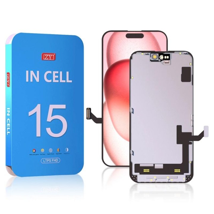 TOUCHSCREEN + DISPLAY LCD DISPLAY COMPLETO PER APPLE IPHONE 15 6.1 IN.