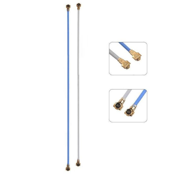 SET 2 ANTENNA PER SAMSUNG GALAXY A52s 5G A528B (BLU 136MM / BIANCO 14.