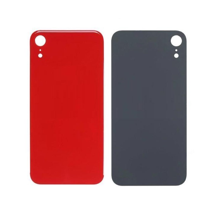 COVER POSTERIORE DI VETRO (BIG HOLE) PER APPLE IPHONE XR 6.1 ROSSO