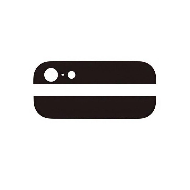 COVER SUPERIORE + COVER INFERIORE + SET 4 PEZZI PER IPHONE 5G NERO