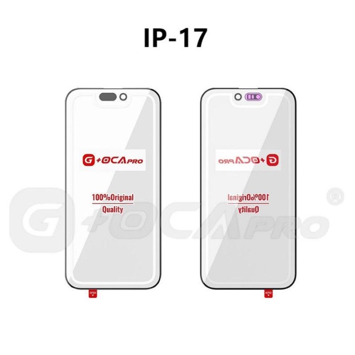 G+ PRO VETRO + OCA PER APPLE IPHONE 17 6.3 NERO