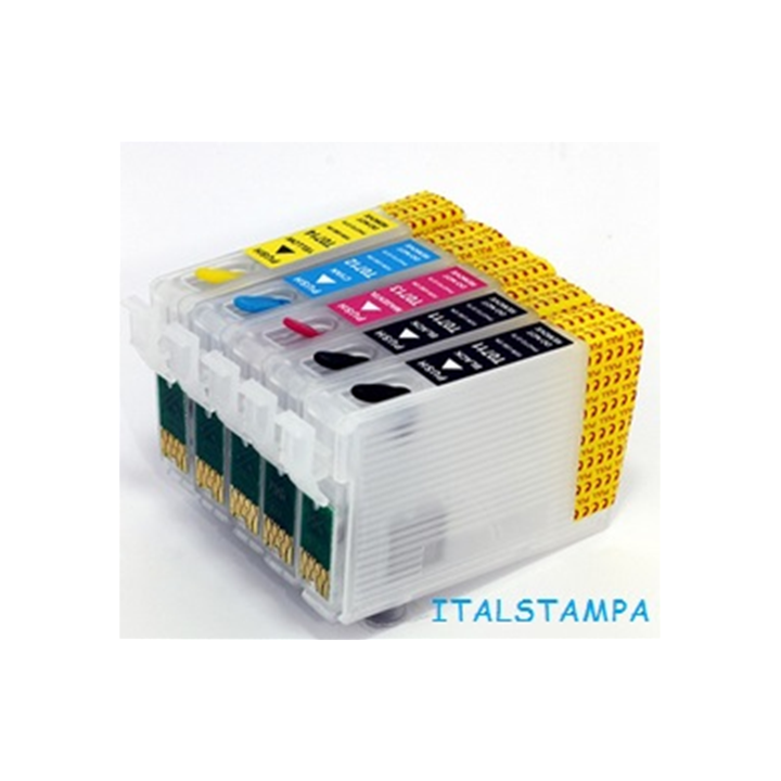 Cartuccia ricaricabile vuota per Epson T1813 magenta con chip autores.