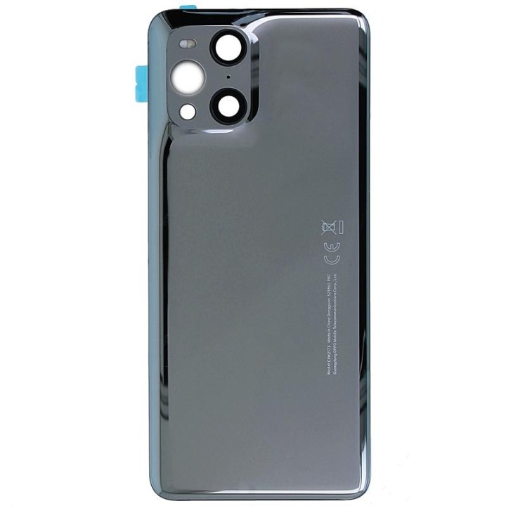 COVER POSTERIORE PER OPPO FIND X3 PRO (CPH2173 PEEM00) NERO MATERIALE.