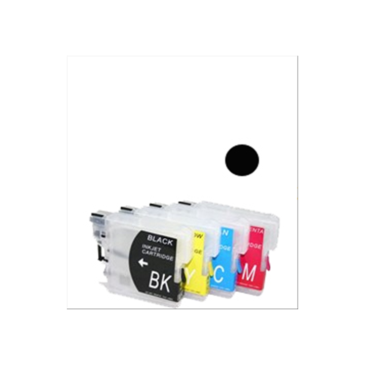 Cartuccia ricaricabile vuota per Brother LC985 LC980 LC1100 nero