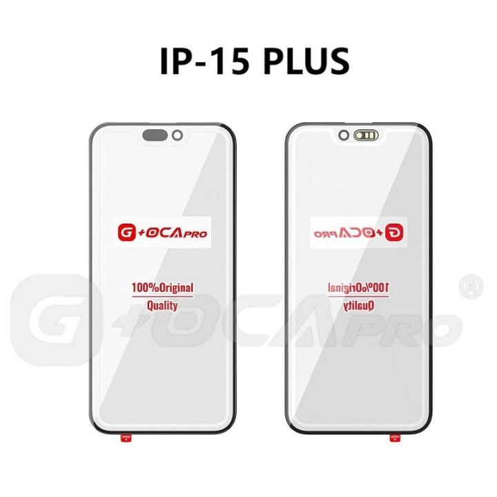 G+ PRO VETRO + OCA PER APPLE IPHONE 15 PLUS 6.7 NERO