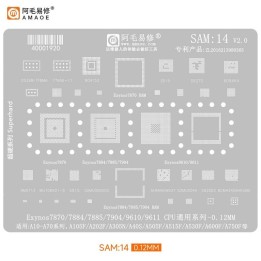 AMAOE STAMPO METALLICO DEGLI IC PER SAM-14 SAMSUNG GALAXY A10 A105F /.