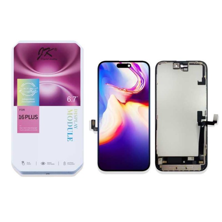 TOUCHSCREEN + DISPLAY LCD DISPLAY COMPLETO PER APPLE IPHONE 16 PLUS 6.