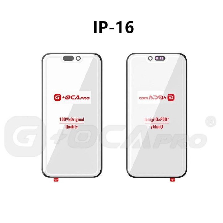 G+ PRO VETRO + OCA PER APPLE IPHONE 16 6.1 NERO