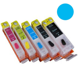 Cartuccia ricaricabile vuota per Canon .CLI-551 ciano con chip autore.