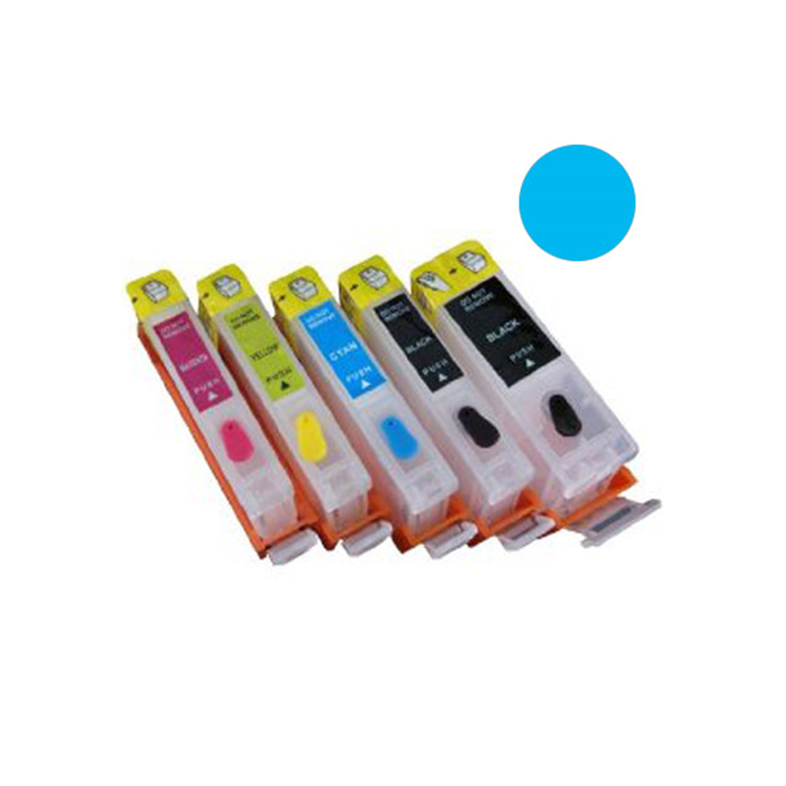 Cartuccia ricaricabile vuota per Canon .CLI-551 ciano con chip autore.