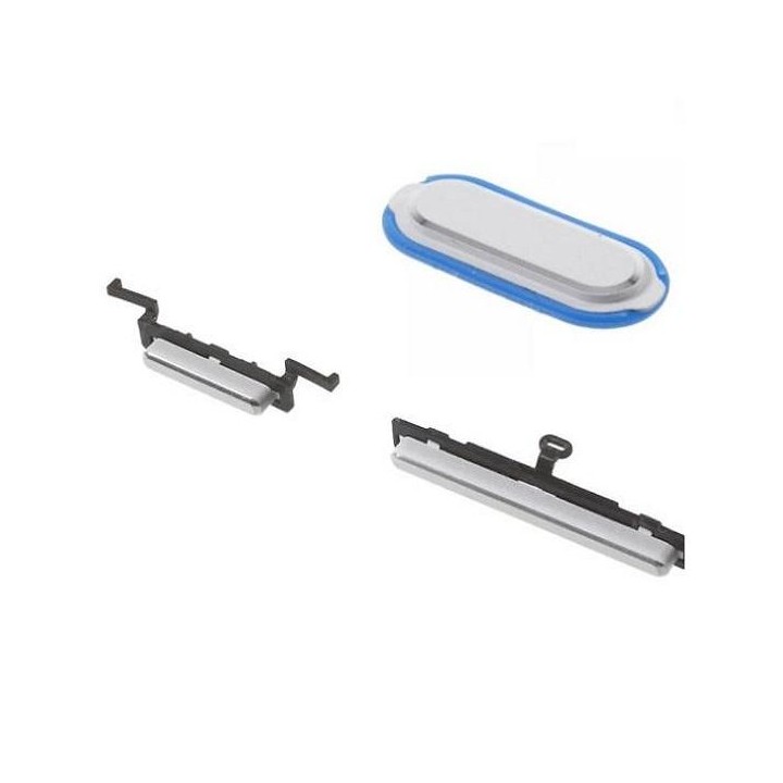 TASTO SET 3 (VOLUME POWER HOME) PER SAMSUNG GALAXY A5 A500F BIANCO