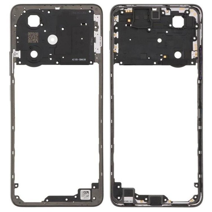 COVER CENTRALE B PER OPPO A79 5G (CPH2553 CPH2557) NERO ORIGINALE