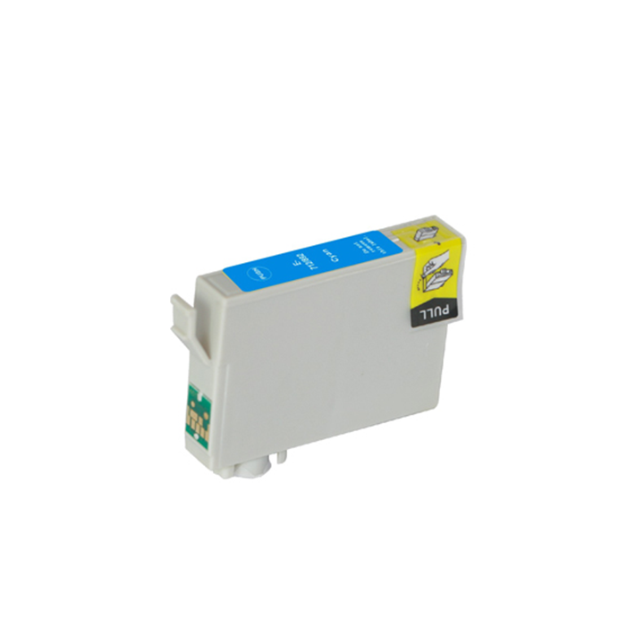 Cartuccia per Epson T0712 T0892 ciano con scocca grigio