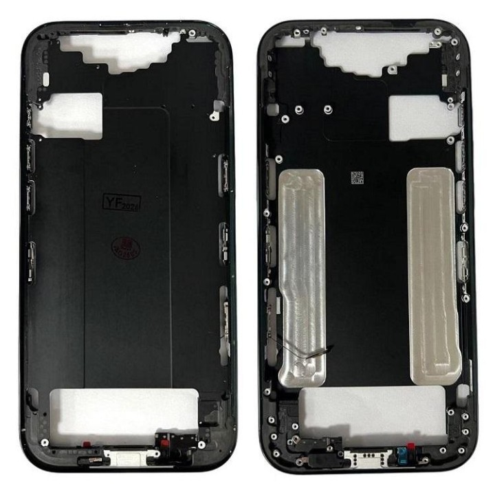 COVER CENTRALE A PER APPLE IPHONE AIR 6.5 NERO MATERIALE ORIGINALE
