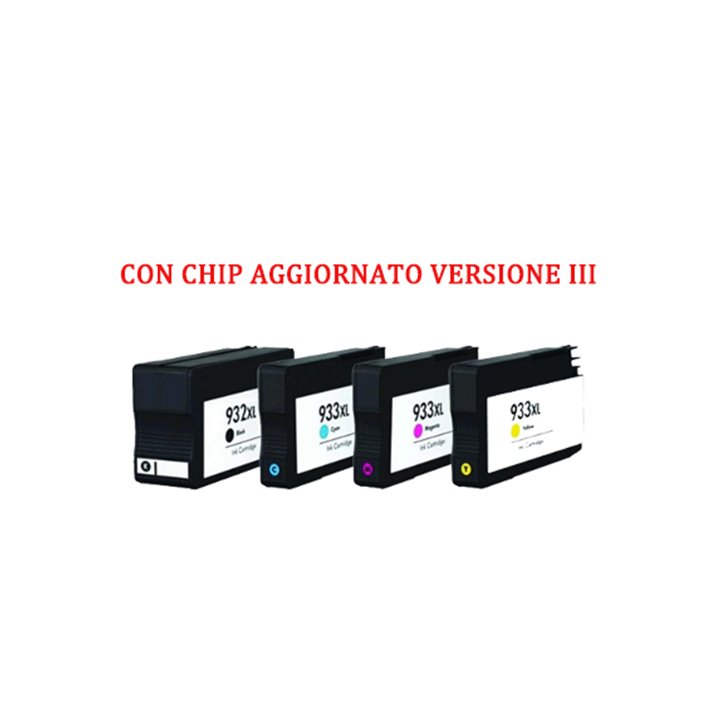 Cartuccia per HP 933XL CN055AE magenta 825pag con chip aggiornato ver.