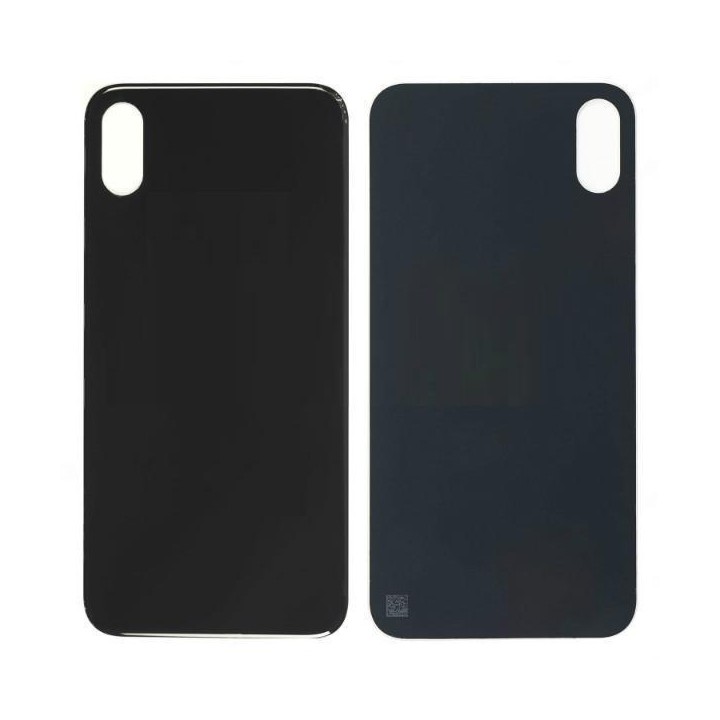 COVER POSTERIORE DI VETRO (BIG HOLE) PER APPLE IPHONE XS 5.8 NERO