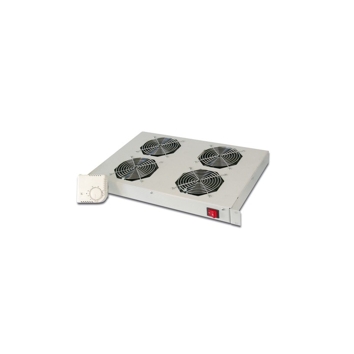 SISTEMA DI VENTILAZIONE CON TERMOSTATO MONTAGGIO FRONTALE IN ARMADI 19 CON 4 VENTOLE
