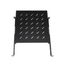 RIPIANO UNIVERSALE PER ARMADIO RACK 19 ALLUNGABILE 720 MM CON 4 AGGANCI NERO