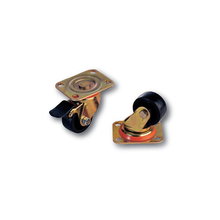 SET 4 RUOTE (DUE BLOCCABILI) PER ARMADI RACK LINEA PROFESSIONALE CON BASE