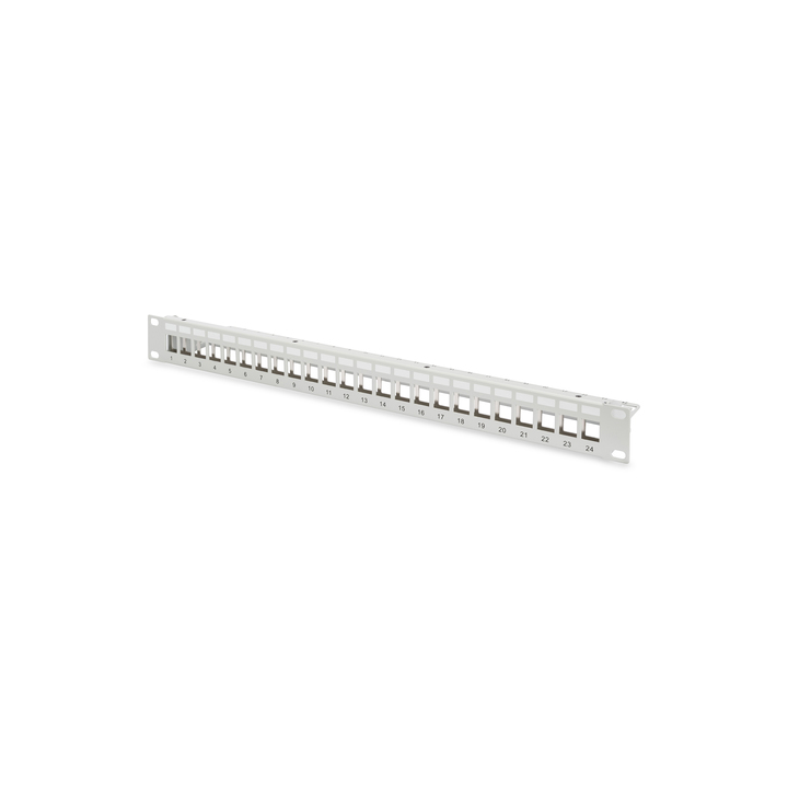 PANNELLO PATCH 19 MODULARE 24 PORTE (VUOTO) 1 HU COLORE GRIGIO RAL 7035