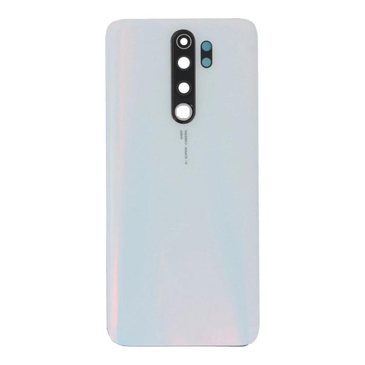 COVER POSTERIORE PER XIAOMI REDMI NOTE 8 PRO BIANCO ORIGINALE